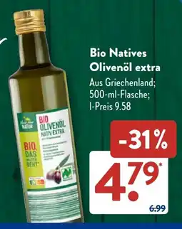 Aldi Süd Bio Natives Olivenöl extra Angebot