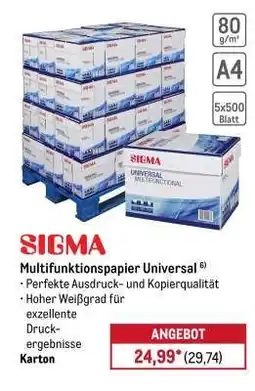 METRO SIGMA Angebot
