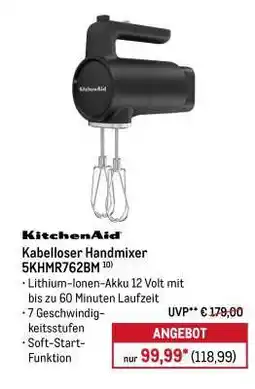 METRO Kabelloser Handmixer 5KHMR762BM Angebot
