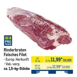 METRO Rinderbraten Falsches Filet Angebot
