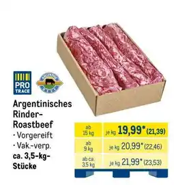 METRO Argentinisches Rinder-Roastbeef Angebot