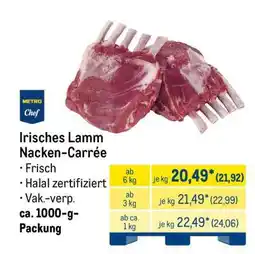 METRO Irisches Lamm Nacken-Carrée Angebot