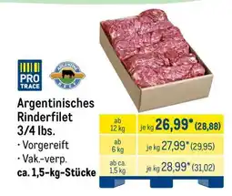 METRO Argentinisches Rinderfilet Angebot