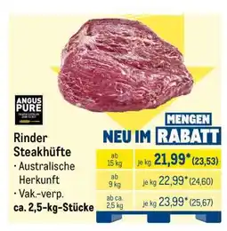 METRO Rinder Steakhüfte Angebot