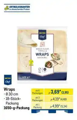METRO Wraps Angebot