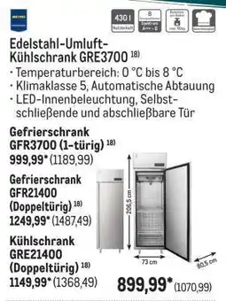 METRO Kühlschrank GRE21400 Angebot