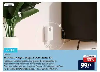 Aldi Nord Devolo Powerline-adapter Magic 2 Lan Starter-kit Angebot