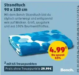 PENNY Strandtuch 90 x 180 cm Angebot
