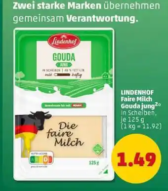 PENNY LINDENHOF Faire Milch Gouda jung Angebot