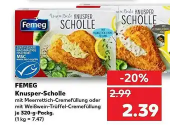 Kaufland Femeg Knusper-scholle Angebot