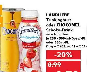 Kaufland Landliebe Trinkjoghurt Oder Chocomel Schoko-drink Angebot