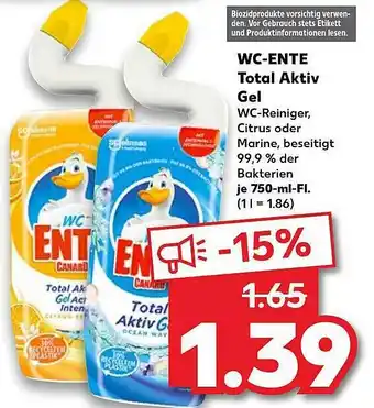 Kaufland Wc-ente Total Aktiv Gel Angebot