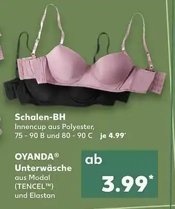 Kaufland Schalen-bh Oder Oyanda Unterwäsche Angebot