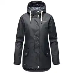 Netto Marken-Discount NAVAHOO Damen Warmer Regenjacke Wasserdichter Regenmantel mit Kapuze Oceans Heart Angebot