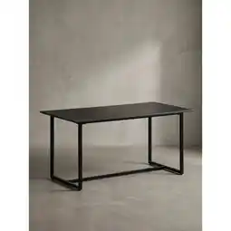 Netto Marken-Discount Esstisch Marmoroptik Metall Rechteckig Modern Klein, Schwarz 120x60x76 cm Angebot