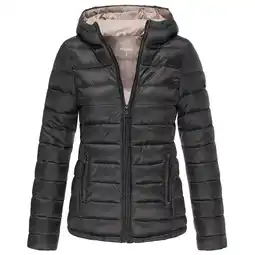 Netto Marken-Discount MARIKOO Damen modische Steppjacke Übergangsjacke mit großer Kapuze Lucy Angebot