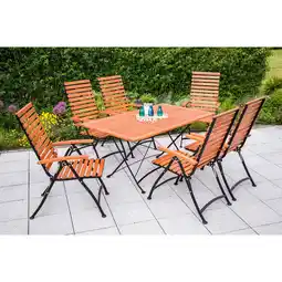 Netto Marken-Discount Merxx Schlossgarten Set 7tlg. Klapptisch Angebot