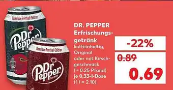 Kaufland Dr. Pepper Erfrischungsgetränk Angebot