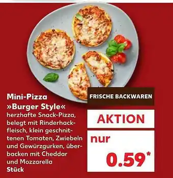 Kaufland Mini-pizza „burger Style“ Angebot