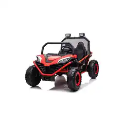 Netto Marken-Discount Chipolino Kinder Elektrofahrzeug Explorer Doppelsitzer Offroad LED Hupe MP3 USB rot Angebot