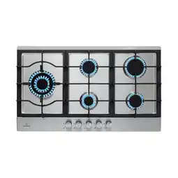 Netto Marken-Discount Ignito Chef Edition 5 Zonen Gaskochfeld 5-flammig Sabaf-Brenner Glaskeramik Angebot