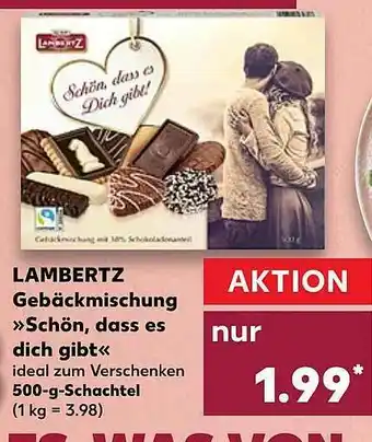 Kaufland Lambertz Gebäckmischung „schön, Dass Es Dich Gibt“ Angebot