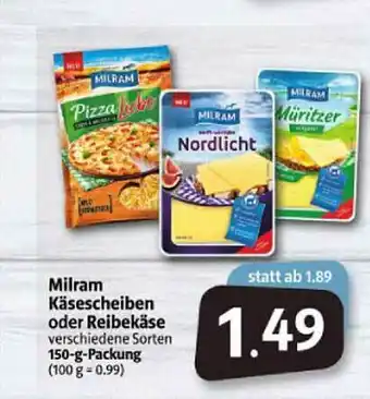 Markant Markt Milram Käsescheiben Oder Reibekäse Angebot