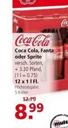 Multi Markt Coca Cola Fanta Oder Sprite Angebot