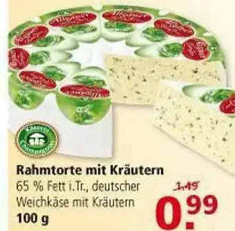 Multi Markt Rahmtorte Mit Kräutern Angebot