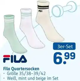 Rossmann Fila Quartersocken Angebot