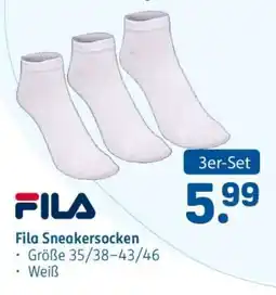 Rossmann Fila Sneakersocken Angebot