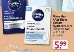 Rossmann Nivea Men After Shave Balsam Hydrocare oder Sensitive Cool Angebot