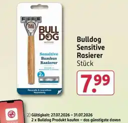 Rossmann Bulldog Sensitive Rasierer Angebot
