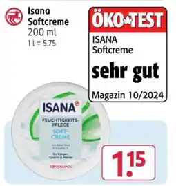 Rossmann ISANA Softcreme Angebot