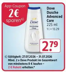 Rossmann Dove Dusche Advanced Care Angebot