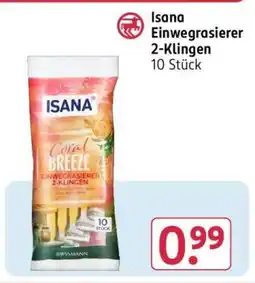 Rossmann Isana Einwegrasierer 2 Klingen Angebot