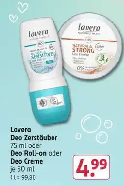 Rossmann Lavera Deo Zerstäuber Angebot