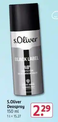 Rossmann s.Oliver Deospray Angebot