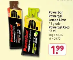 Rossmann Powerbar Powergel Lemon Lime 41 g oder Powergel Cola 67 ml Angebot
