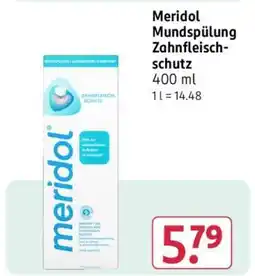 Rossmann Meridol Mundspülung Zahnfleischschutz Angebot