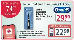 Rossmann Oral-B Elektrische Zahnbürste Pro Series 1 Black Angebot