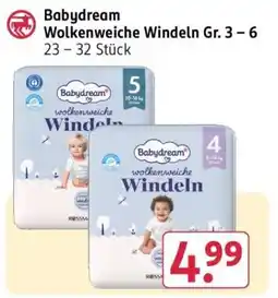 Rossmann Babydream Wolkenweiche Windeln Gr. 3 – 6 Angebot