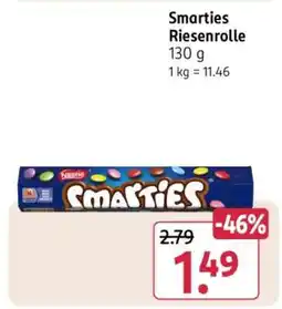 Rossmann Smarties Riesenrolle Angebot