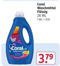 Rossmann Coral Waschmittel flüssig Angebot