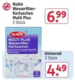 Rossmann Rubin Wasserfilter-Kartuschen Multi Plus Angebot