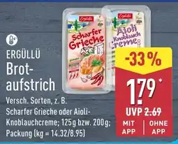 Aldi Nord Ergüllü Brot-aufstrich Angebot