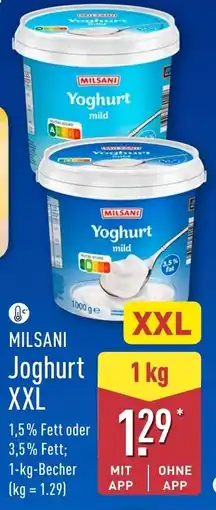 Aldi Nord MILSANI Joghurt XXL Angebot