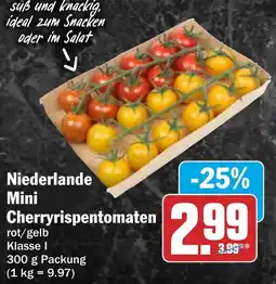 HIT Niederlande Mini Cherryrispentomaten Angebot
