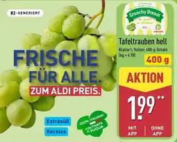 Aldi Nord Crunchy Dream Tafeltrauben hell Angebot