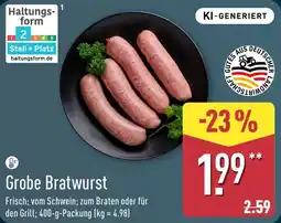 Aldi Nord Grobe Bratwurst Angebot
